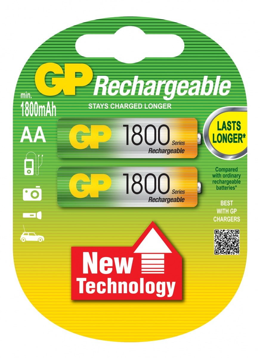 Аккумулятор GP AA 1800mAh 2BP
